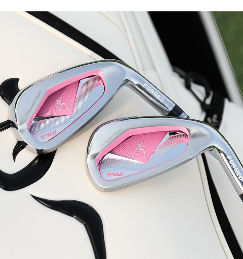 Bộ gậy golf PGM nữ 12 món kèm túi đựng kính thiên văn — [LTG067] Màu hồng (thanh carbon hạng L) 12 túi bóng kính thiên văn chi tiết 18
