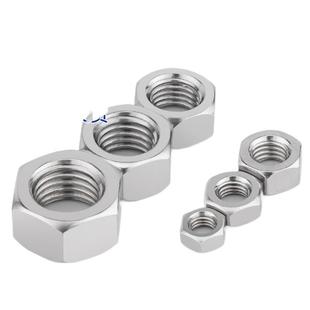 304 Stainless Steel Hexagon Nut Daquan 316 Nut Black Screw Cap M2M3M4M5M6M8M10M12M18