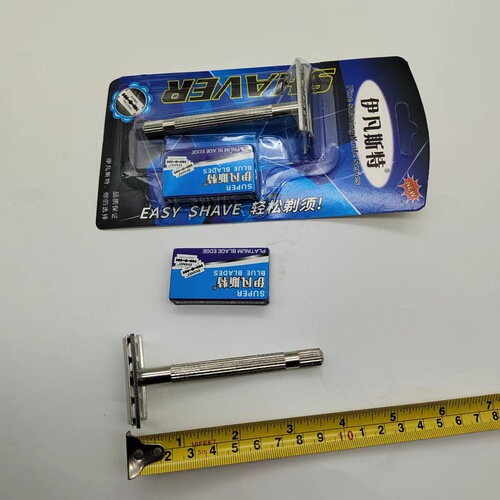 Evanste 802 razor holder plus two blades manual razor hotel disposable supplies wholesale
