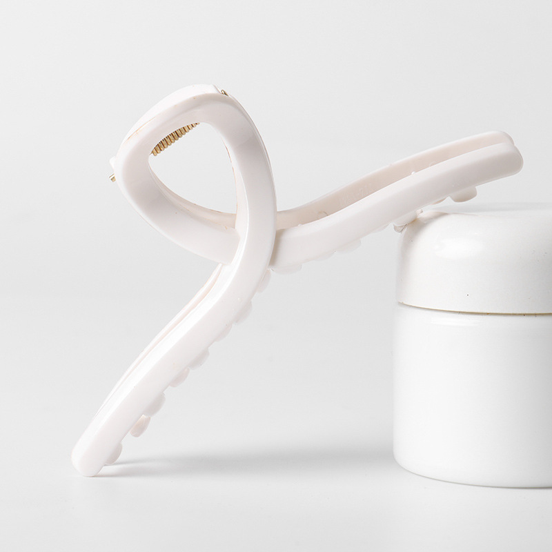 Pinza de Garra para Cabello de Silicona Suave Plástico Antideslizante para Fijación del Cabello