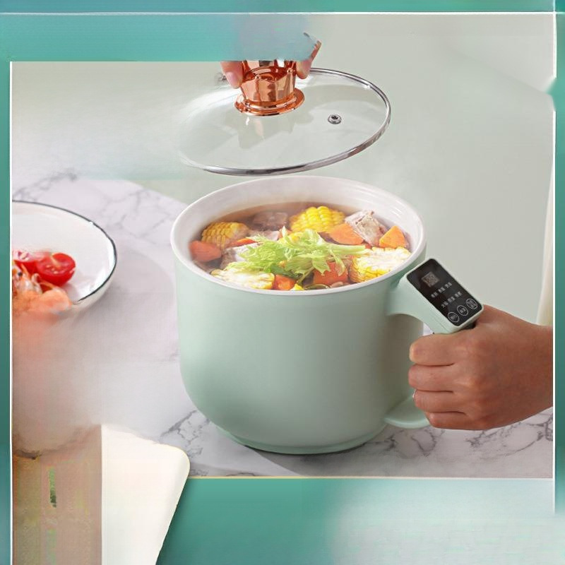 Essential Mini Smart Rice Cooker for Cooking, Household Small Multi-Functional Ceramic Steaming and Cooking Pot, Two-In-One