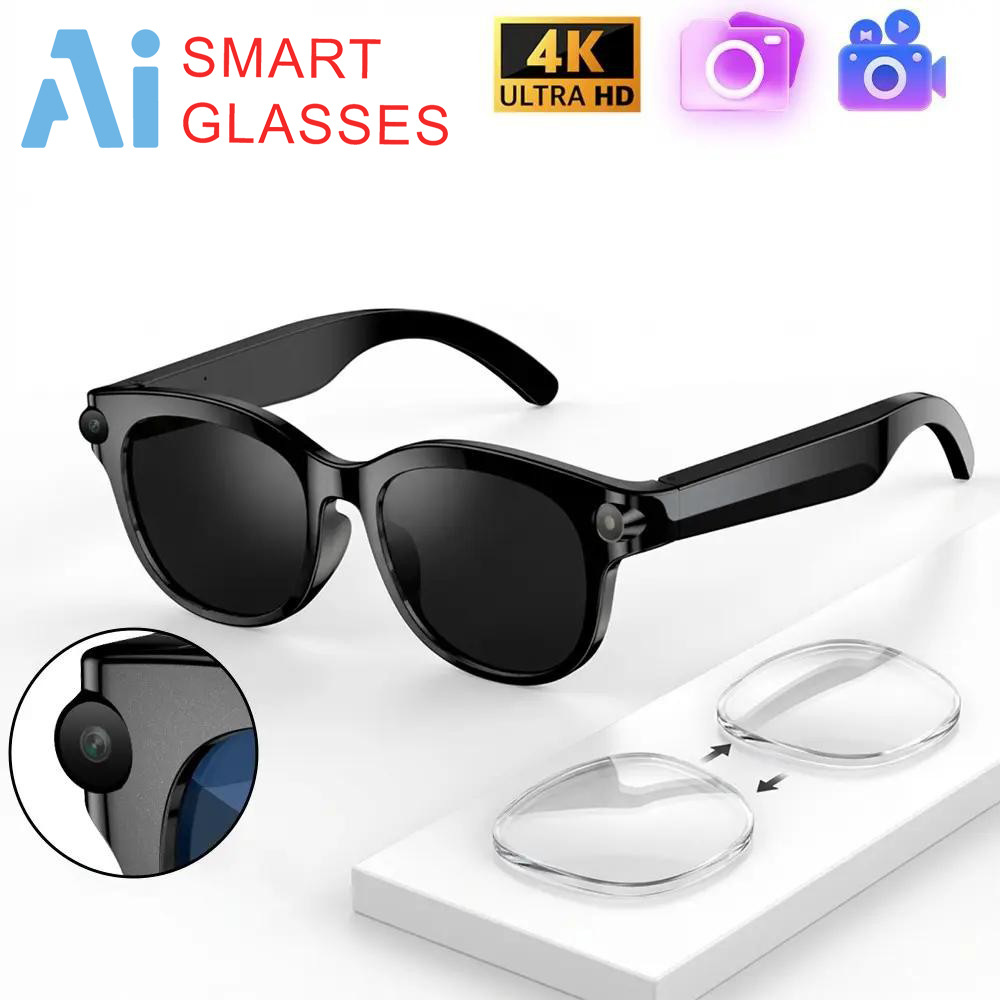 AI smart eynək: kamera, tərcümə və Bluetooth ilə
