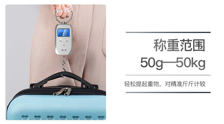 Kaifeng Mini Portable Electronic Scale 50kg Compact High Precision Household Courier Weighing Scale Small Spring Handheld