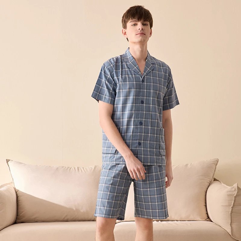 【断号福祉】春夏純綿カップルパジャマ