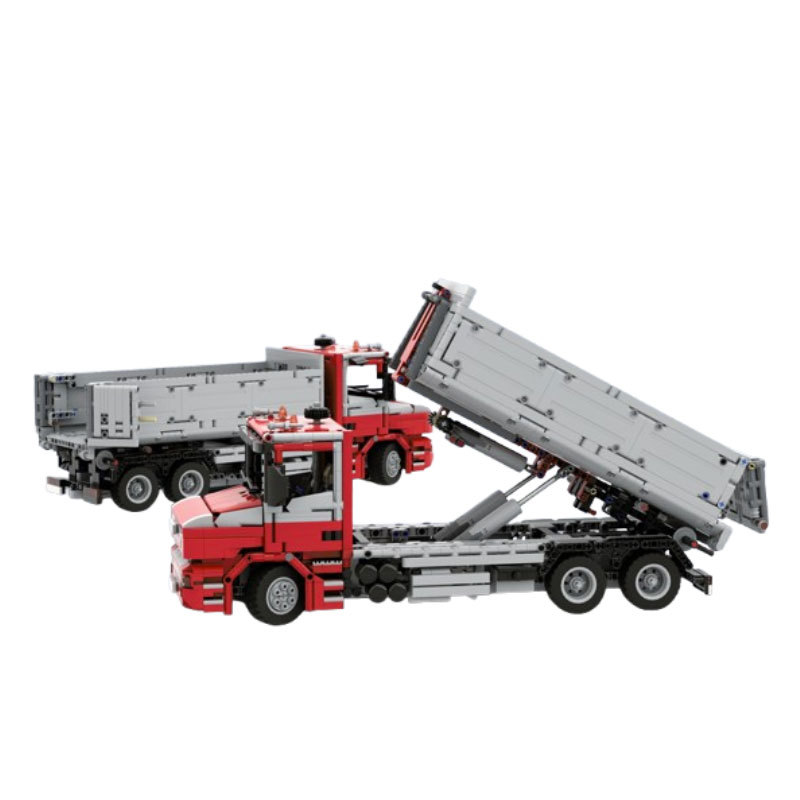 Zware vrachtwagen bouwstenen constructie speelgoed model_voghion.com