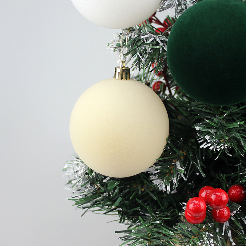 Bolas de Navidad 10CM / 3pcs Bolas de Navidad flotadas Bolas de plástico Colgante de Navidad atmósfera de vacaciones
