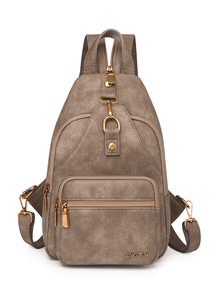 Bolso de pecho de cuero suave de nuevo estilo transfronterizo bolso de hombro de gran capacidad casual retro femenino bolso de mensajero de moda ligero