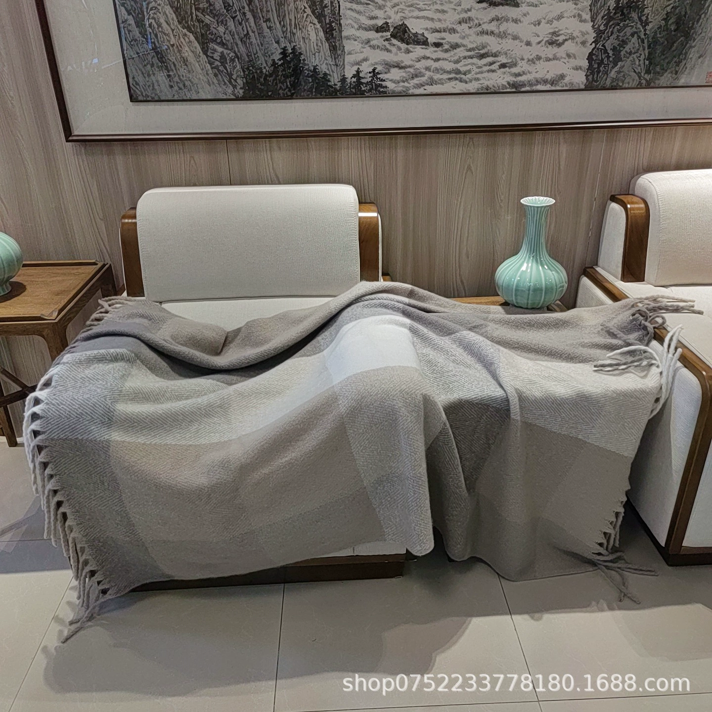 Офисное одеяло в скандинавском стиле с кондиционером, плюшевое одеяло с кисточками, прикроватное полотенце для B&B, одеяло для дивана, шаль