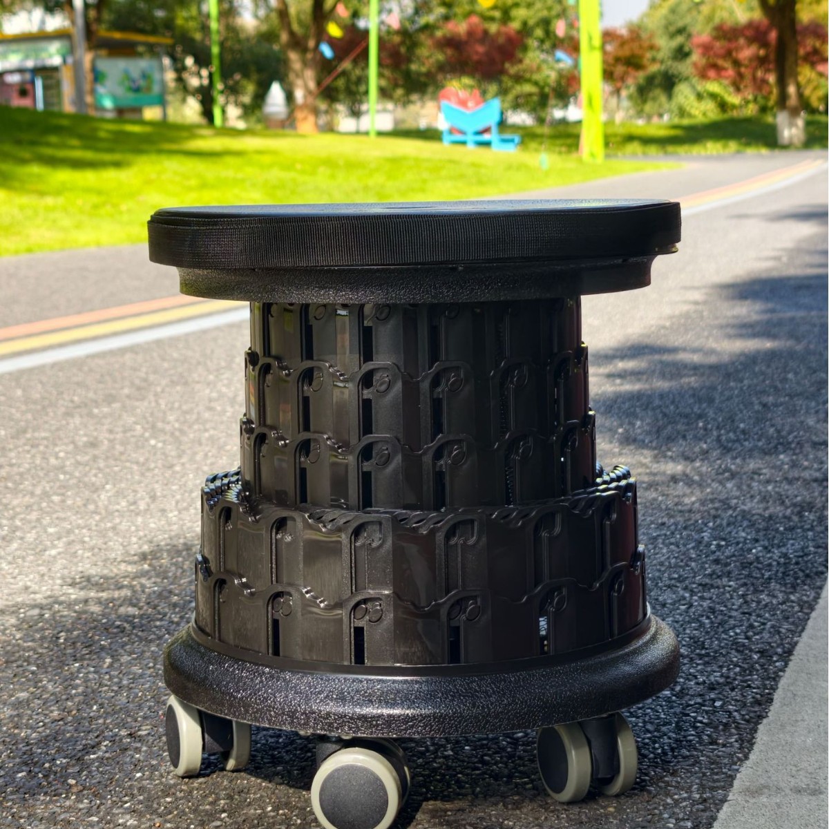 Thickened Pp Material Strong Load-Bearing Telescopic Stool Outdoor Portable Non-Slip Foldableing Stool Camping Style Fishing Durable Bench