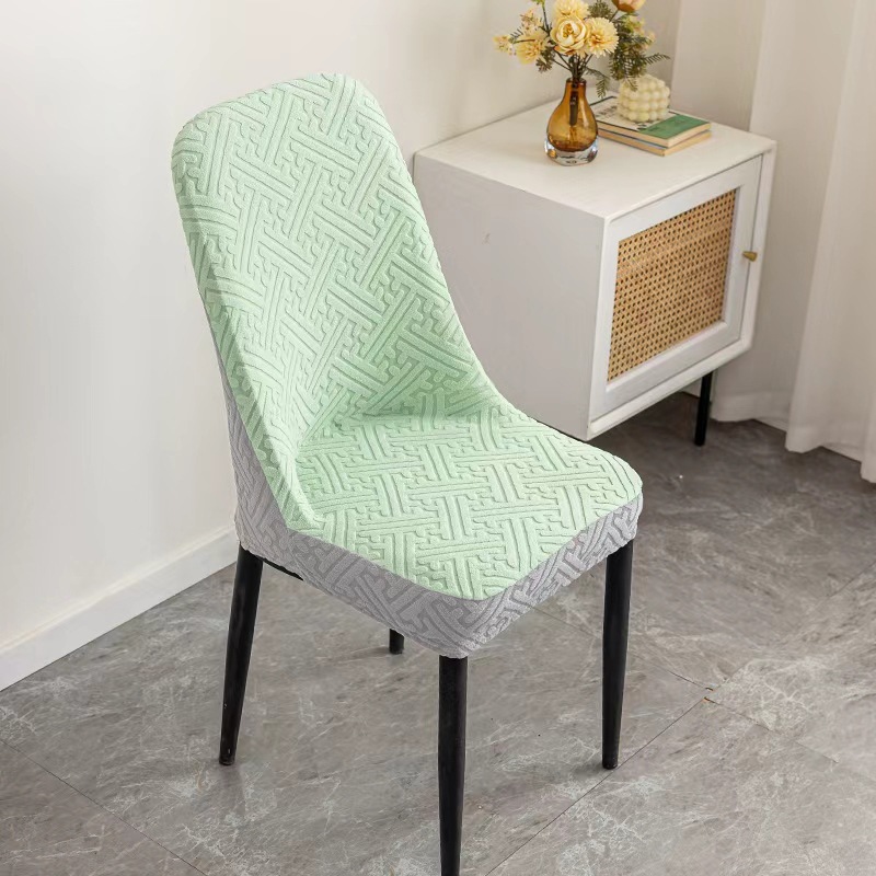 2025 cubierta de silla de color completo cubierta de silla antipolvo cubierta de silla de comedor Jacquard arco cubierta antideslizante cubierta antideslizante
