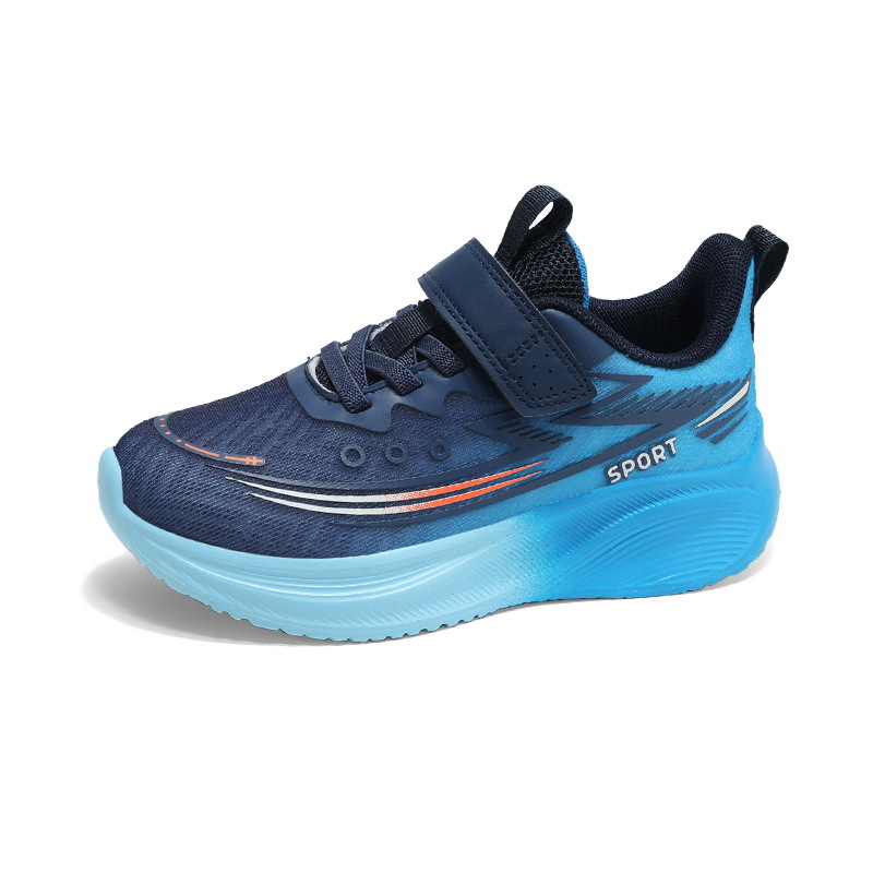 Calzado deportivo para niños, malla de otoño, transpirable, ligero, velcro, zapatos para correr de moda para niños y niñas, zapatos resistentes al desgaste de moda