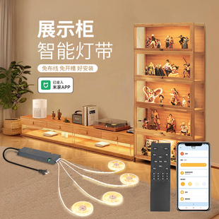 Already Connected to Mijia App Lamp with Smart Cabinet Hand-Made Display Cabinet Wine Bookcase Sensor Slot-Free Led Light Strip