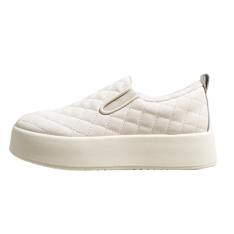 Retirada de color sólido, zapatos de skate de mujer altos y delgados, zapatos casuales de un pie, zapatos de limpieza de almacenamiento.