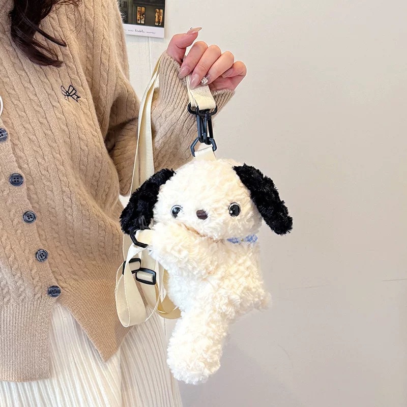612g Weight Nylon Lining Material Zipper Closure Type Double Shoulder Straps Strap Type Casual, Shopping Occasion Plush Material Women's Backpack Backpack little bear, Dog, Sheep Pattern All Seasons Season Women's Gender Cute Style Cylindrical Shape Little Bear Dog Sheep Casual Shopping Women's Backpack 15