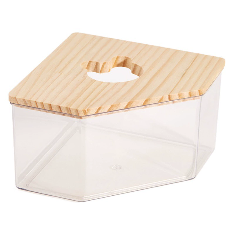 Ванная комната для хомяка Золотой медведь Принадлежности для ванной Акриловый полностью прозрачный большой Туалет Ванна двойного назначения Песчаная моча Песчаная раковина