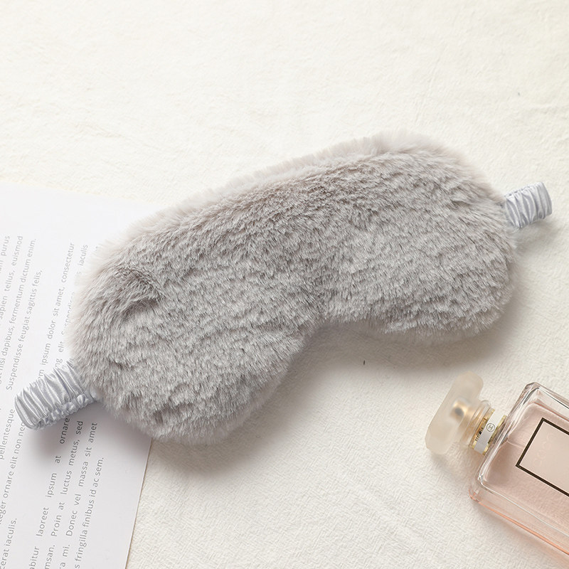 シンプルで可愛い純色のぬいぐるみシミュレーション糸アイマスク睡眠専用遮光アイマスク|undefined