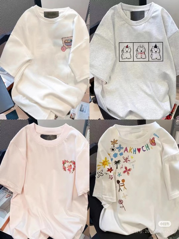 13 行 2025 夏の新韓国スタイル半袖 Tシャツ女性の綿ルーズ半袖トップス女性の卸売供給|undefined