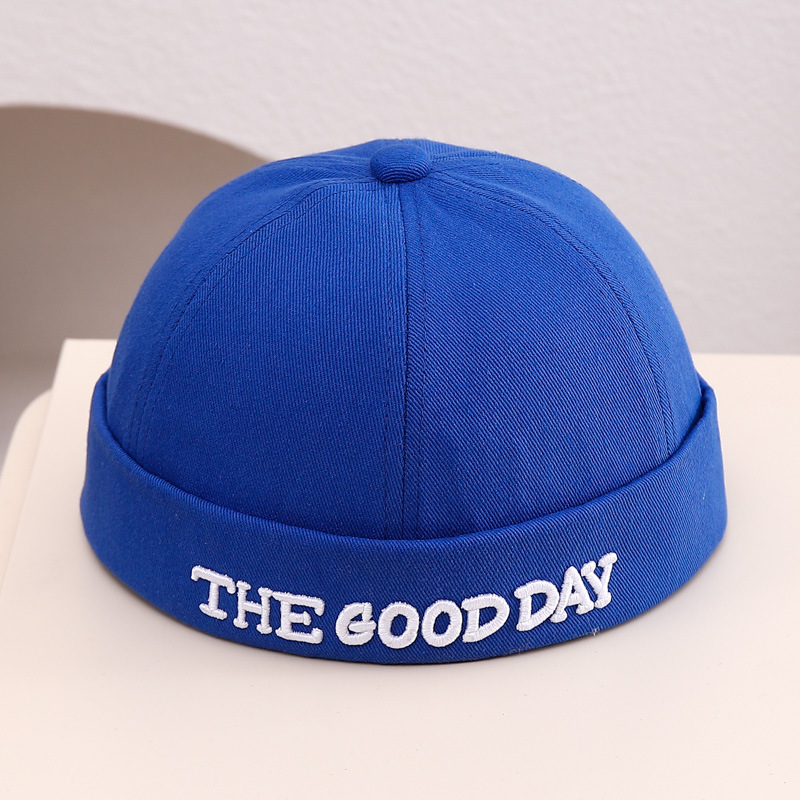 ins sombrero coreano para niños primavera y verano versátil sin bordes gorra de piel de melón para hombres y mujeres bebés de otoño sombrero de protección solar marea 6