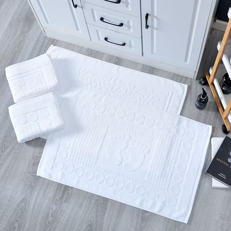 Hotel Floor Towel Bathroom Absorbent Mat Non-Slip Mat All-Cotton Household Toilet Thickened Bedroom Bedside Mat