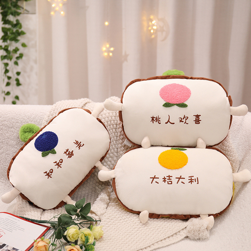 Buen caqui continuo mano más caliente almohada siesta almohada acostado dormir almohada siesta artefacto dormir mano caliente invierno lindo para los estudiantes