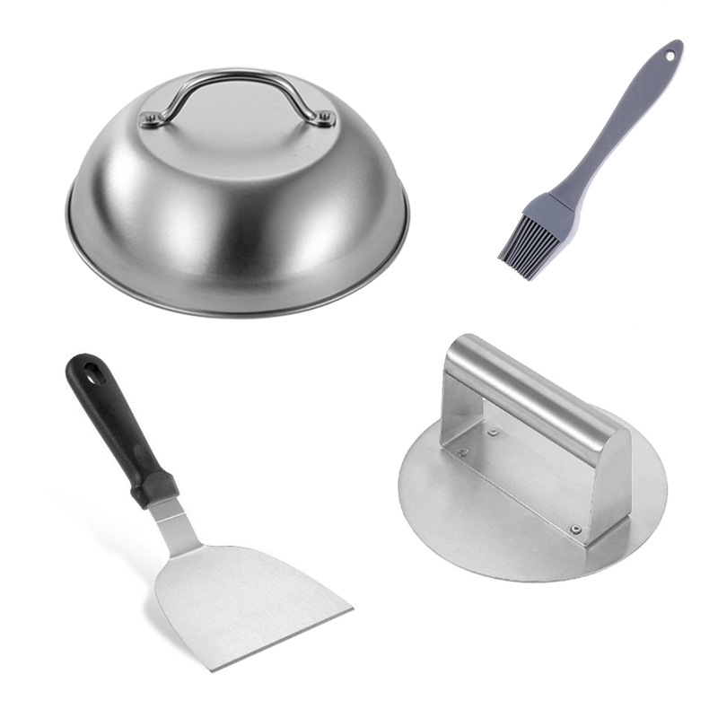 Amazon hamburguesa prensa de carne de acero inoxidable 304 prensa de pastel barbacoa suministros traje de barbacoa al aire libre