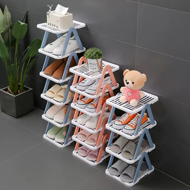 分层鞋架整理鞋柜收纳省空间寝室宿舍置物架鞋子桌面化妆品收纳架
