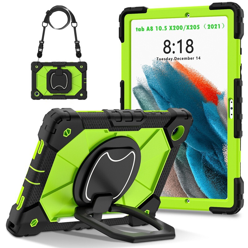 For Samsung Tab A8 protective case 10.5 inch three anti silicone shoulder protective case SM-X200/X205 For Samsung Tab A8 protective case 10.5 inch three anti silicone shoulder protective case SM-X200/X205