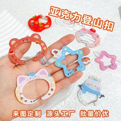 アクリル登山ボタンカスタムかわいい花登山ボタンアクリル異形多機能アニメデザイン登山ボタン