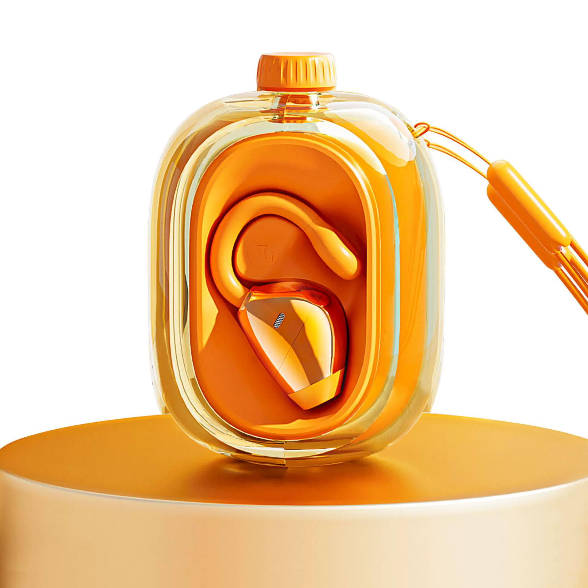 JM47新品夹耳无线蓝牙耳机入耳式重低音运动跑步AI翻译音乐耳塞