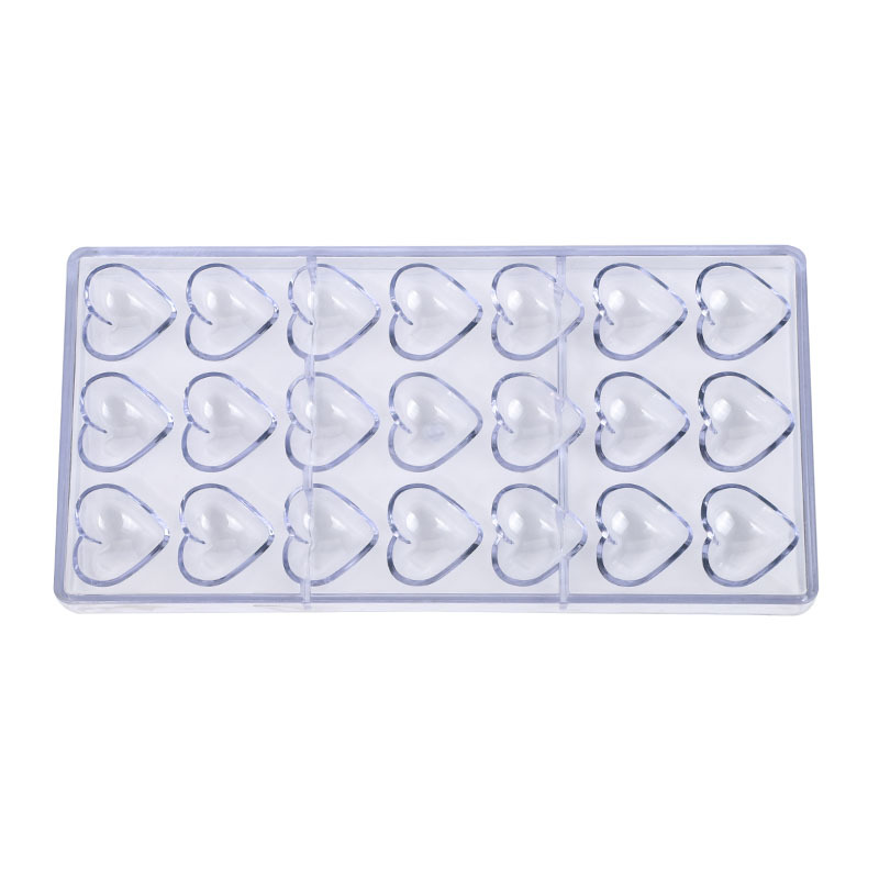 Suministro directo de fábrica molde de chocolate DIY herramientas para hornear molde de caramelo de chocolate de plástico duro molde para hornear