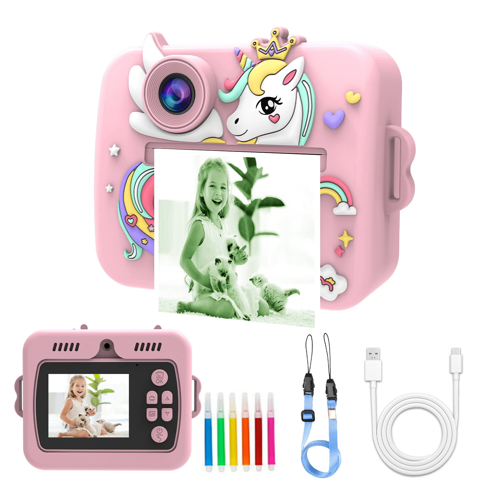 (Cross-border trading), polaroid, cartoon camera