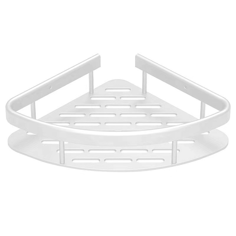 Estante de almacenamiento de baño blanco sin perforación inodoro inodoro inodoro de almacenamiento en la pared estante de pared de aire de crema