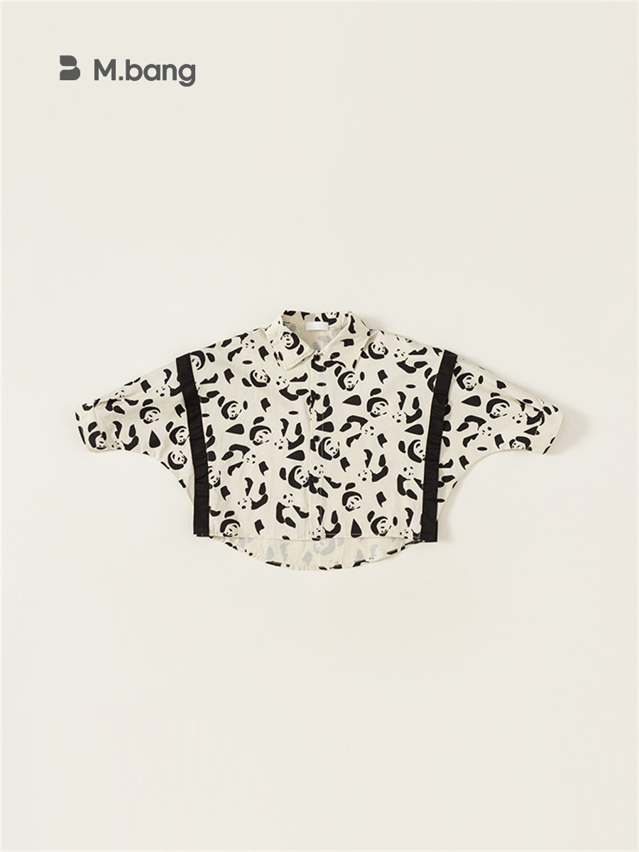 Babycity ropa de abrigo para niños camisa de los niños de algodón Panda Personalidad camisa de manga larga CY83025