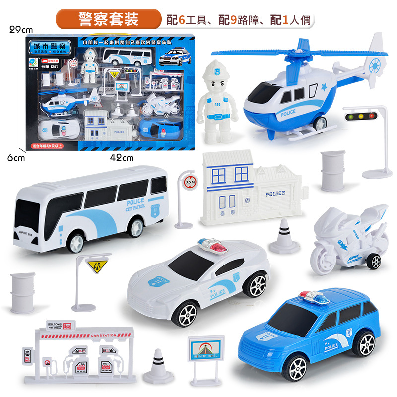 Venta directa de fábrica, juguetes, juegos de vehículos de ingeniería para niños, caja de regalo grande