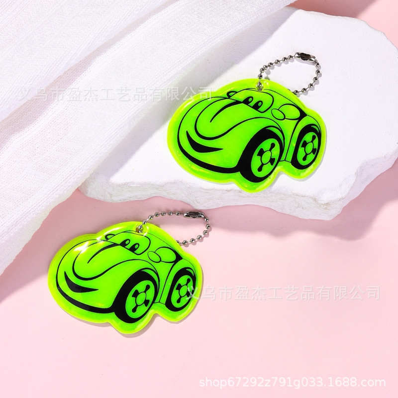 Factoria directa de colgantes de automóviles reflectantes de PVC de advertencia de noche