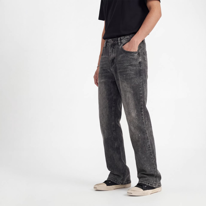 RDT Men's Wear | Black Grey Washed Old Weila Jeans vintage Retro Bamboo Grey Cow RDT Men's Wear | Black Grey Washed Old Weila Jeans vintage Retro Bamboo Grey Cow