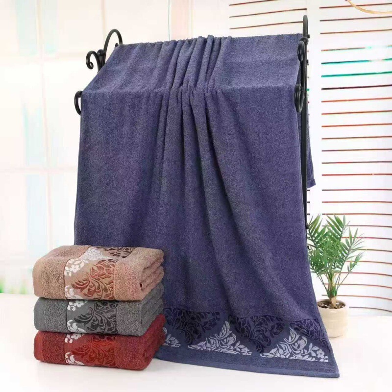 Manufacturer Wholesale Export Thickened Bath Towel 14-Count Weak Twist Cotton Jacquard Bath Towel 80*160 500 Grams Manufacturer Wholesale Export Thickened Bath Towel 14-Count Weak Twist Cotton Jacquard Bath Towel 80*160 500 Grams