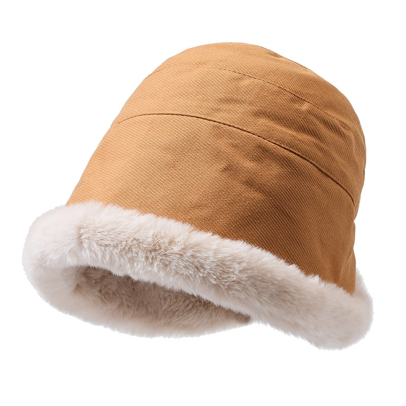 2023 nuevo Otoño e Invierno de moda suave cómodo cálido todo partido pescador sombrero de lana de cordero forrado de lana gruesa curling sombrero para mujeres