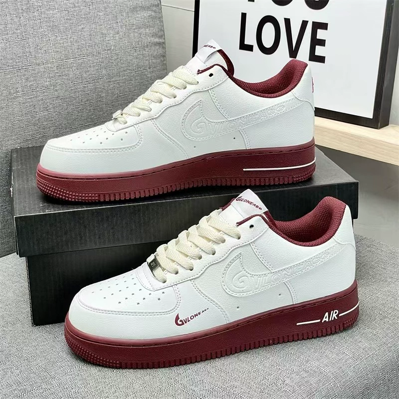 Кроссовки Air Force 1, низкая обувь, белые универсальные кеды