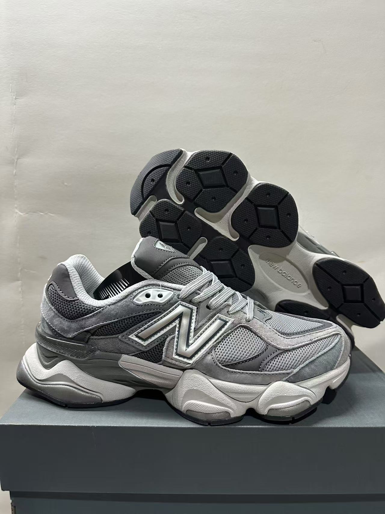 Zapatos Pitian puro comercio exterior original NB9060 tendencia de zapatos de papá retro altura pareja estudiantes hombres y mujeres zapatos deportivos para correr
