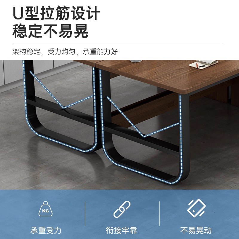 Mesa de oficina oficina multipersonal personal personal con cajón simple mesa de trabajo de doble mesa de computadora simple