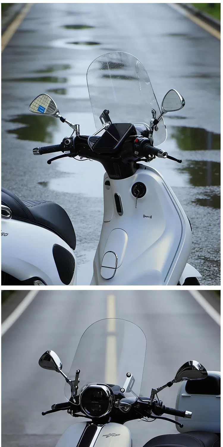 Suitable for Honda NWF150 front windshield F150pro version modified thickened transparent windscreen accessories