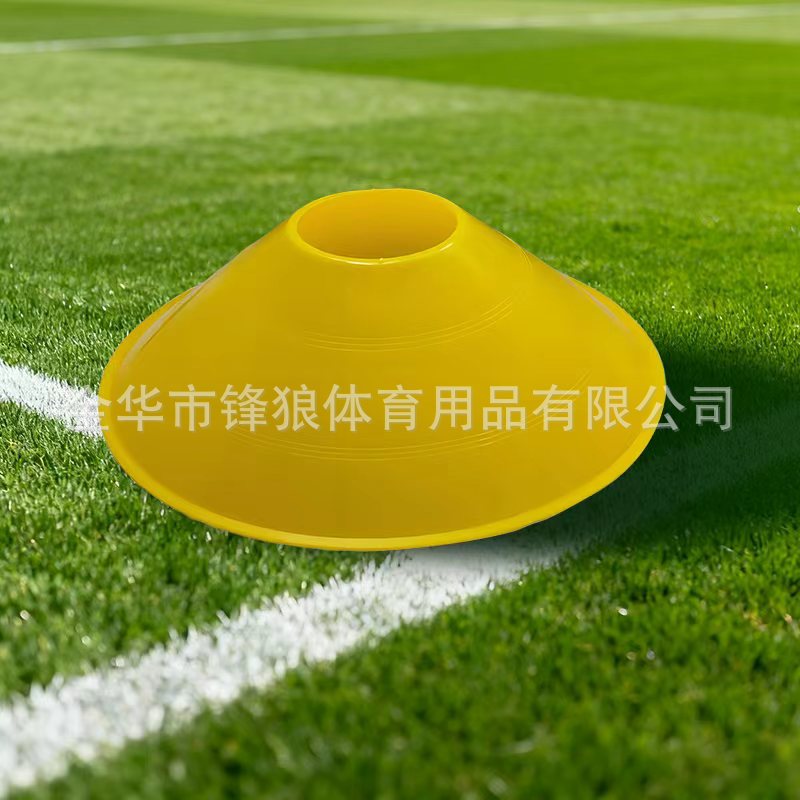 Placa de logotipo de entrenamiento de fútbol logo tubo obstáculo logo cono redondo boca logo placa logo cono fábrica pelo liso