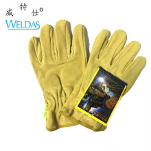 威特仕10-2064牛皮手套司机搬运柔火花软透气轻便短款驾车电焊款