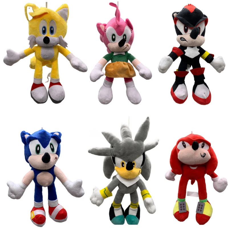 Cross-Border Best-Selling Sonic Plush Toys, Cross-Border Best-Selling Q-Version Sonic, Cute and Adorable