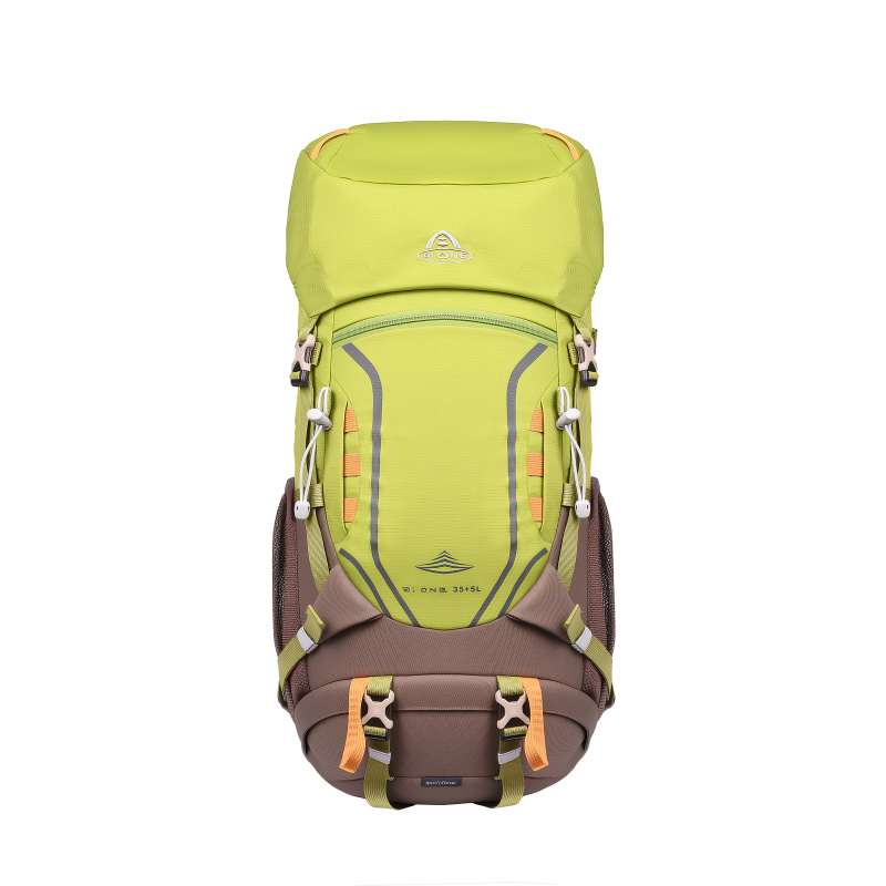 Ai Wang's newly upgraded 35+5 liter nylon water-resistant hiking backpack for men and women, large-capacity outdoor trekking backpack