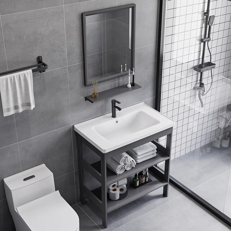 lavabo tipo suelo gabinete combinado inodoro todo en cerámica lavabo columna lavabo doméstico lavabo espacio de aluminio
