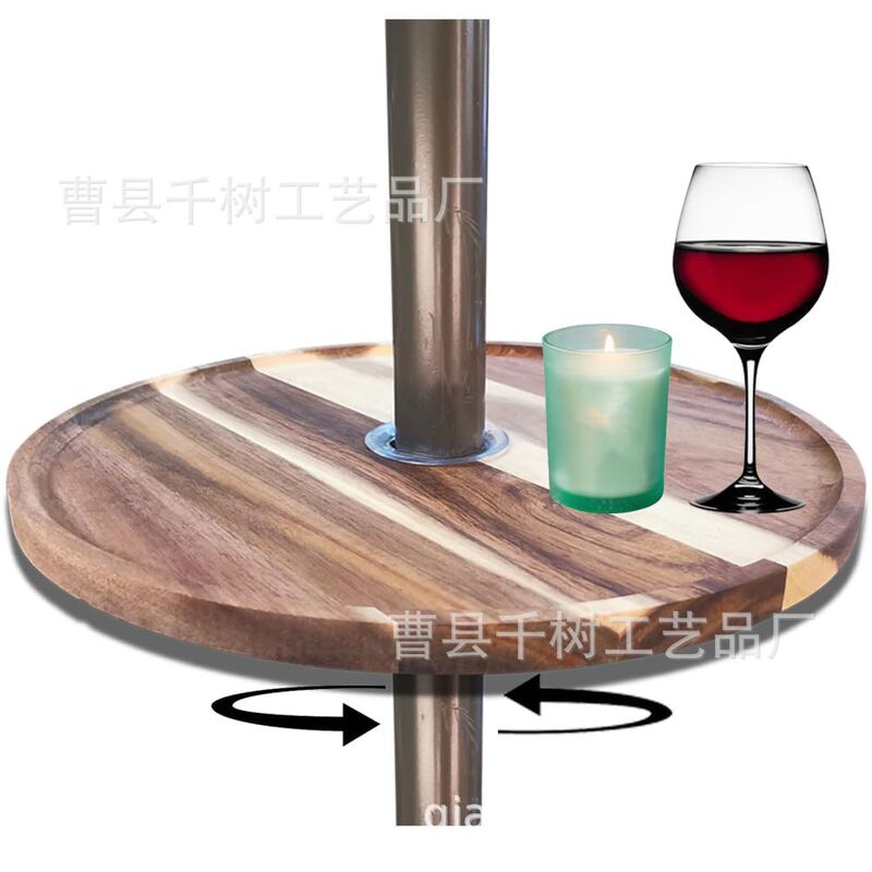 Wooden Lazy Susan Tray Round with Umbrella Hole Rotatable Wooden Tray Outdoor Terrace Umbrella Table Tray Wooden Tray Wooden Lazy Susan Tray Round with Umbrella Hole Rotatable Wooden Tray Outdoor Terrace Umbrella Table Tray Wooden Tray