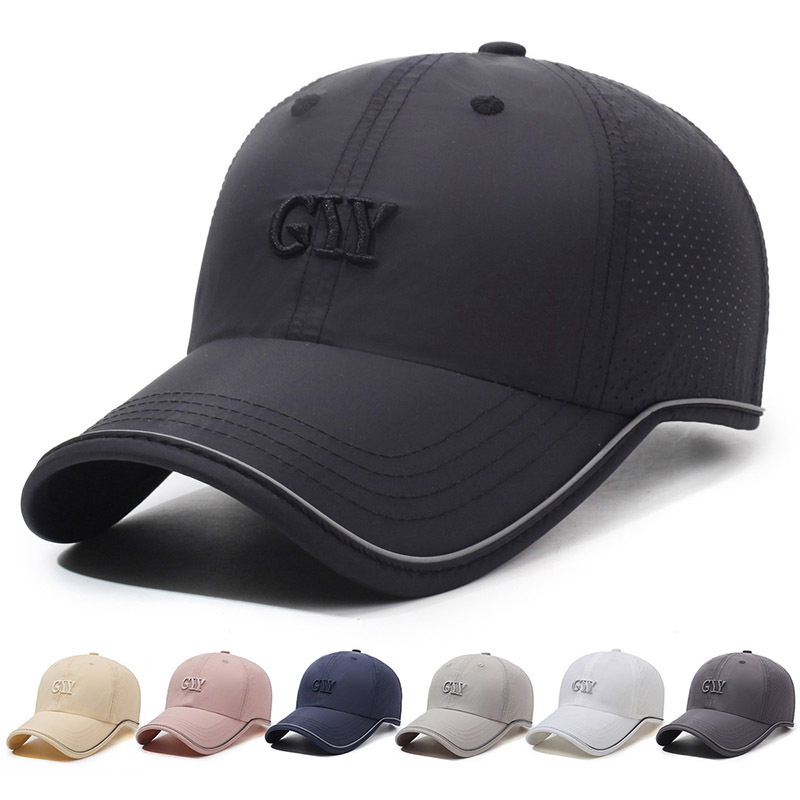 Sombrero para hombre primavera y verano nuevo estilo gorra de visera para hombre gorra de béisbol de secado rápido sombrero de protección solar para mujer sombrero para el sol deportivo transpirable