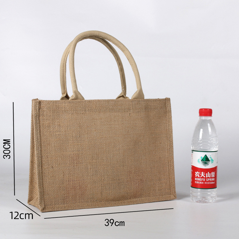 無印麻布手提げ袋卸売り良品お土産ショッピング亜綿麻黄麻袋diy手描き麻布バッグ|undefined